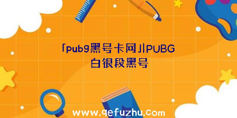 「pubg黑号卡网」|PUBG白银段黑号